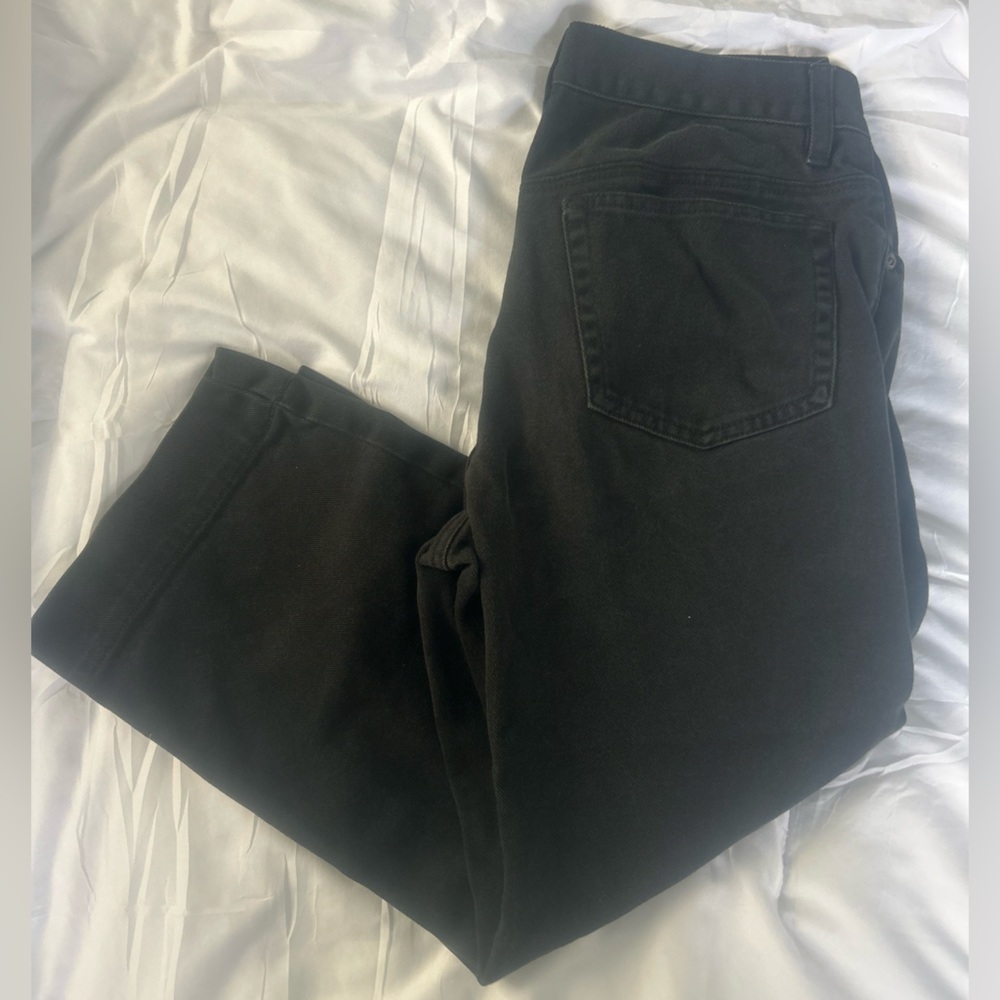 Eddie Bauer charcoal gray Relaxed Fit Capri Cropped Jeans Women’s Size 4 - Picture 5 of 12